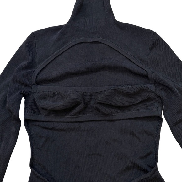 Michael Costello x Revolve Talina bodysuit cut out black size medium long sleeve - Picture 5 of 11